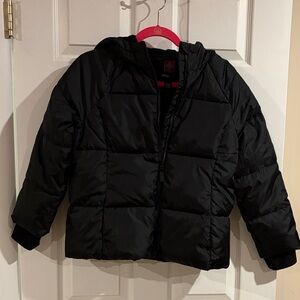 Boys SwissTech Hooded Black Puffer Jacket size Large‎ Plus (10-12)